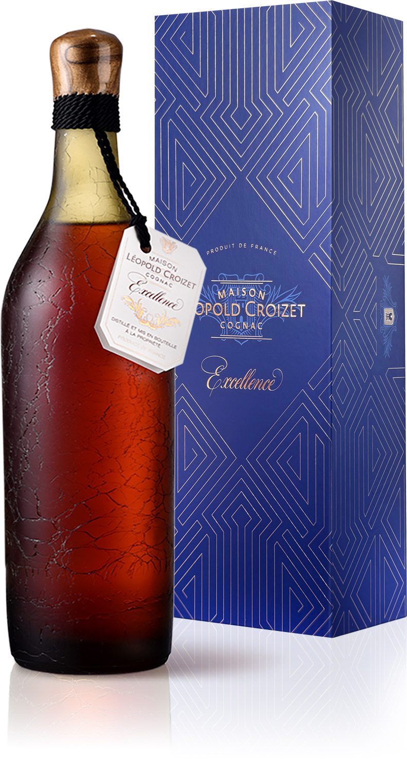 Cognac Léopold Croizet Excellence avec nouvel étui bleu Cognac Léopold Croizet Excellence avec nouvel étui bleu